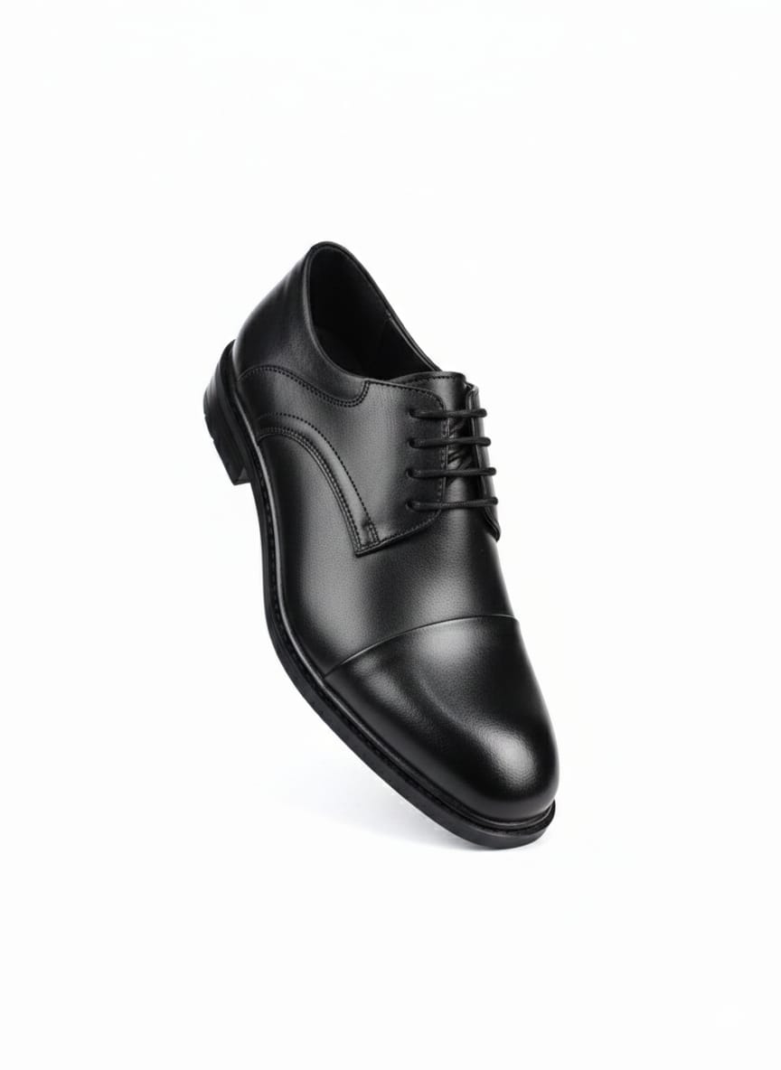 Black Classic Leather Oxford