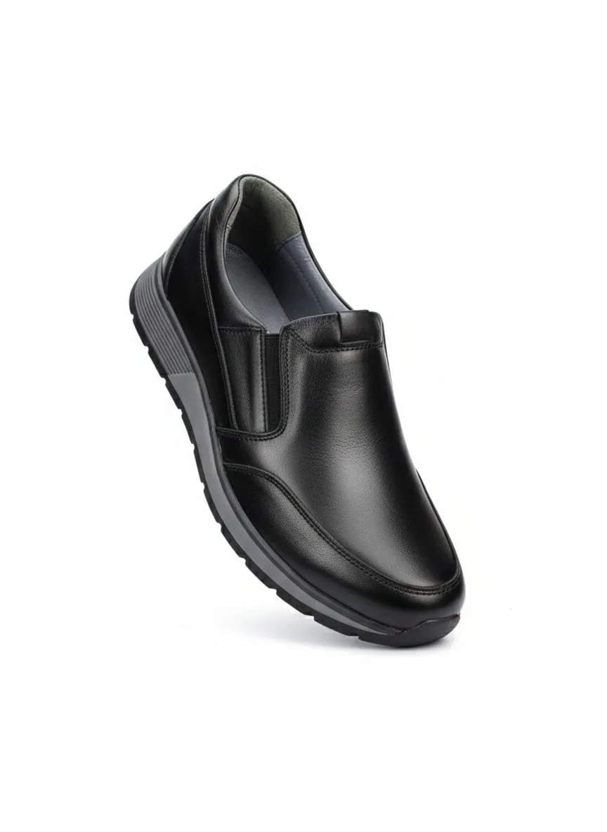 Black Side-Elastic Comfort Shoe