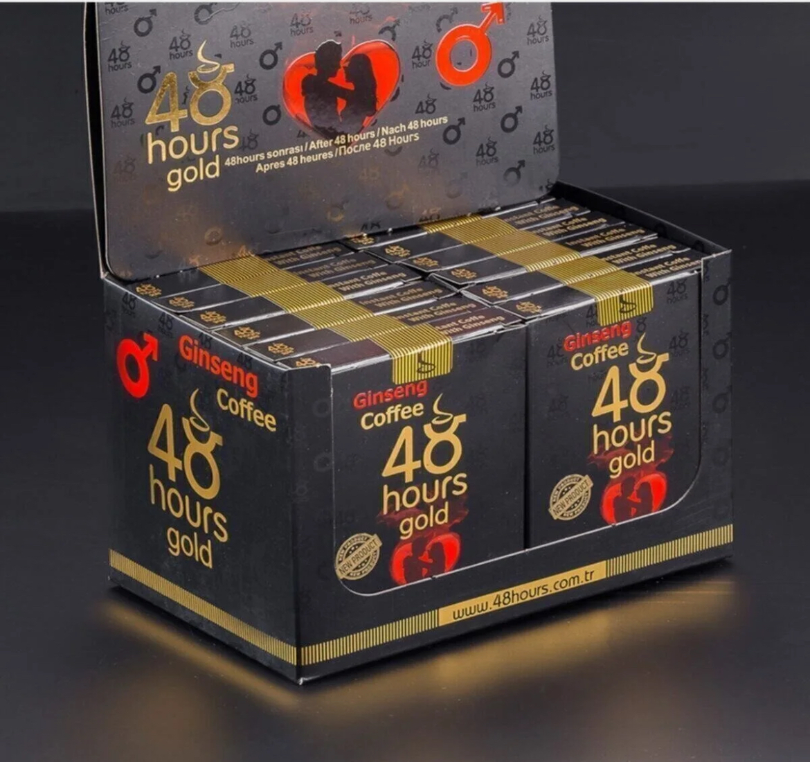 48 Hours Gold Ginseng Coffee Display product view