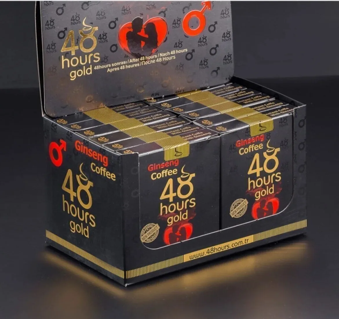 48 Hours Gold Ginseng Coffee Display product view