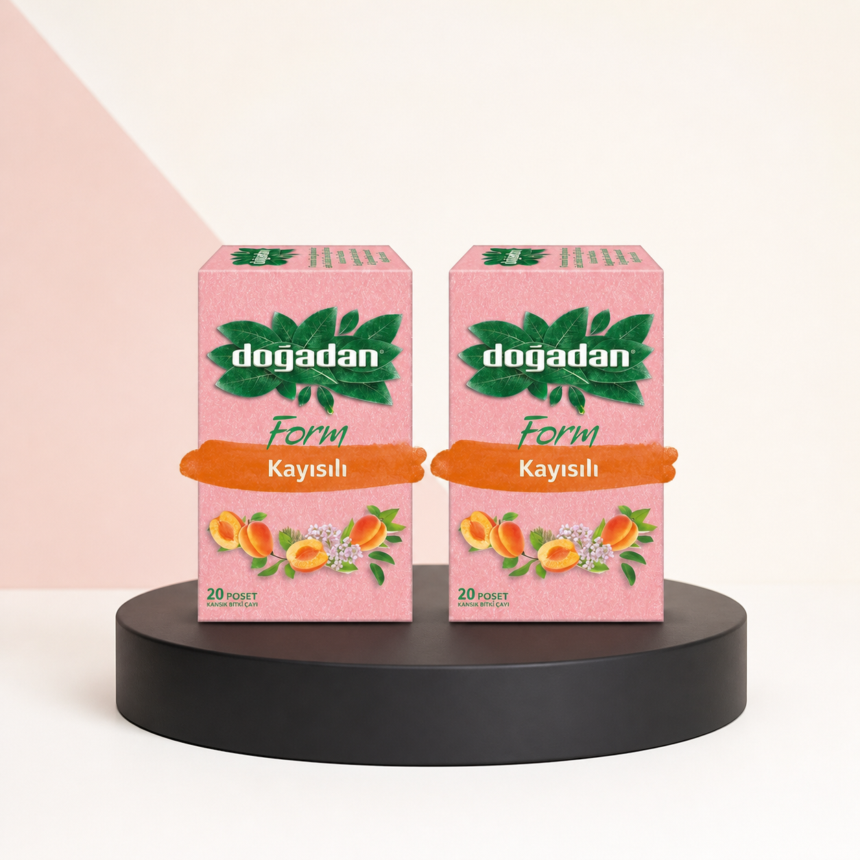 Doğadan Apricot Herbal Tea - 2 x 20 Bags