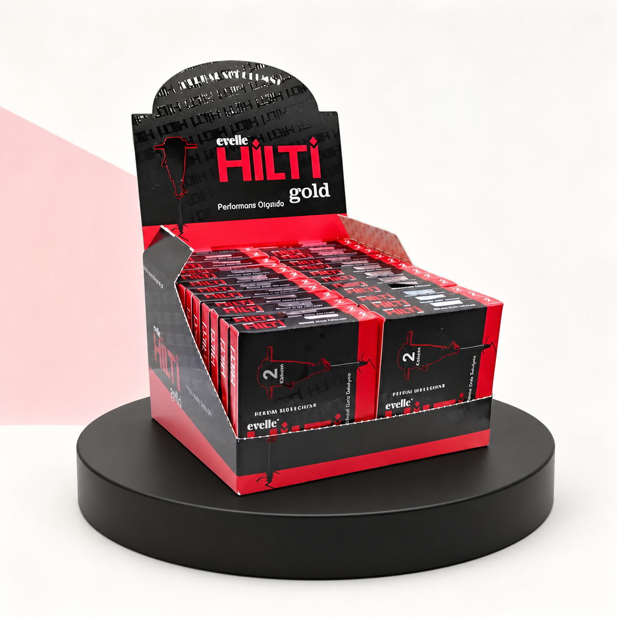Evelle Hilti Gold Display Pack