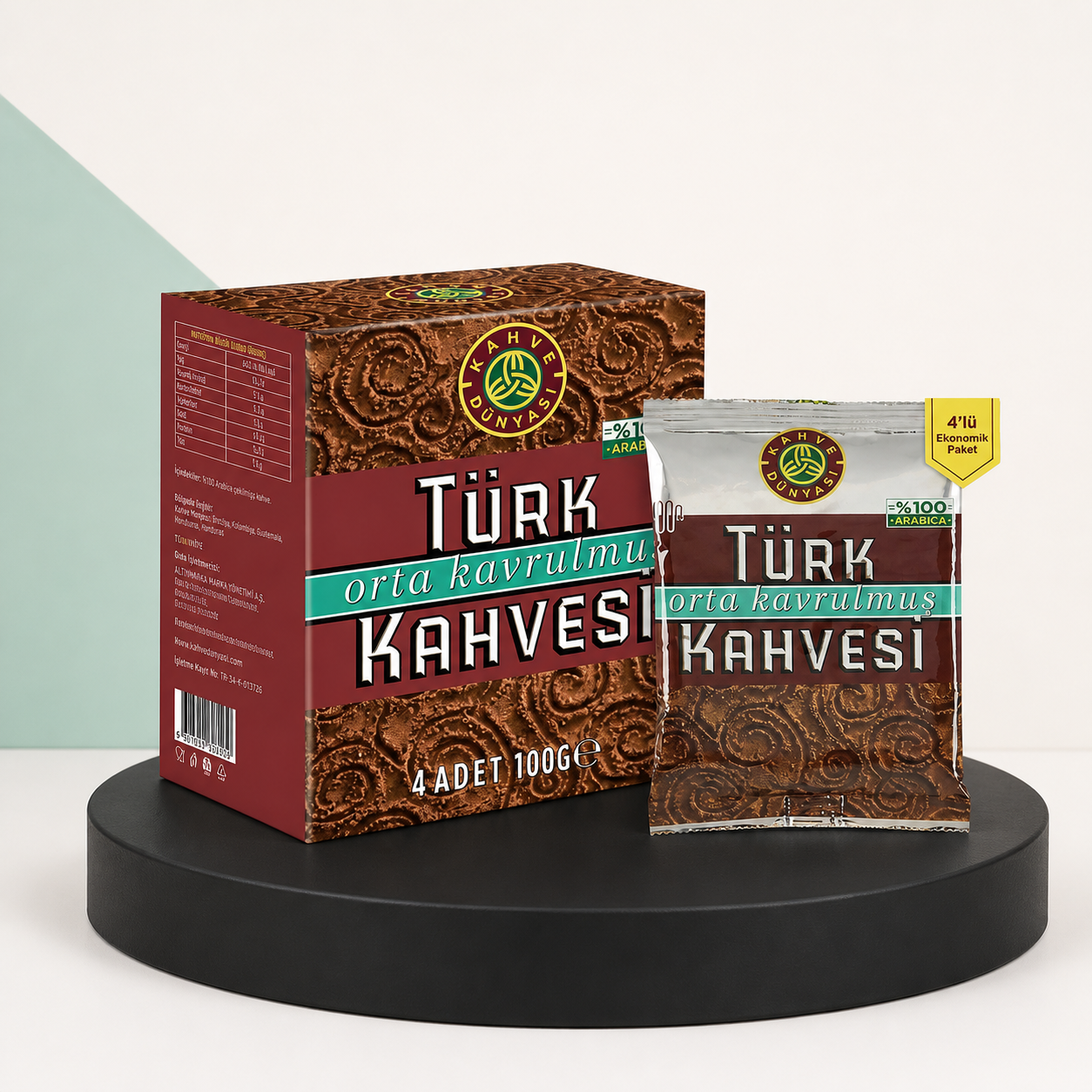 Kahve Dünyası Medium Roast Turkish Coffee 4-Pack