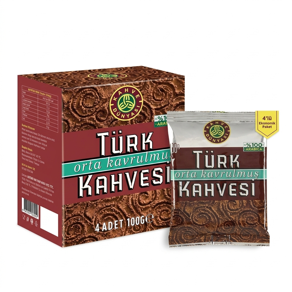 Kahve Dünyası Medium Roast Turkish Coffee 4-Pack product view