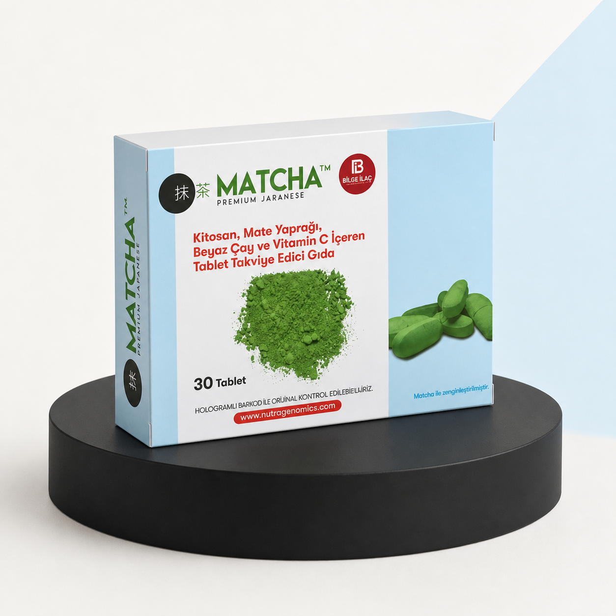 Japanese Matcha Food Supplement - 30 Tablets