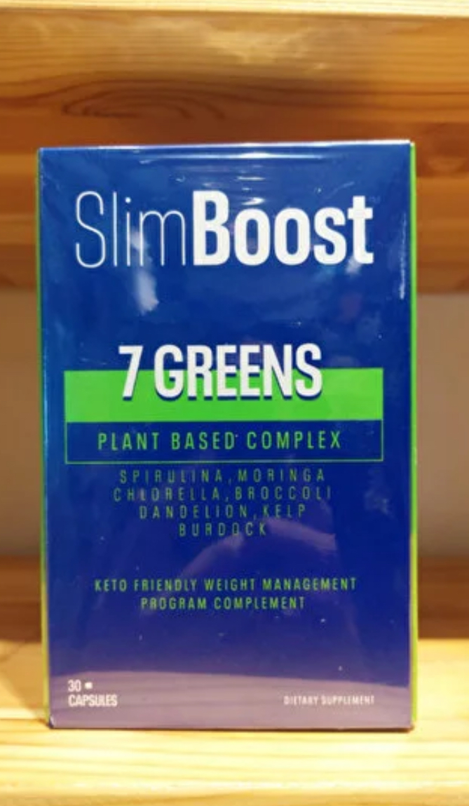 SlimBoost 7 Greens Plant-Based Complex 30 Capsules product view