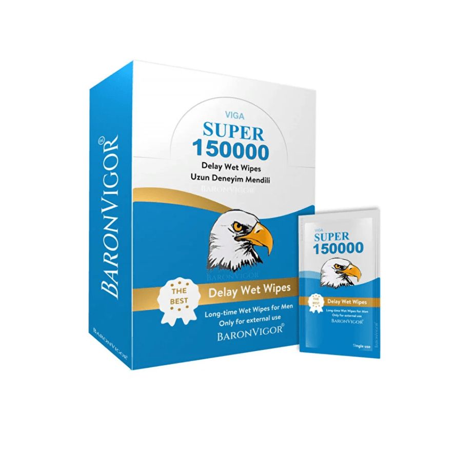 Baron Vigor Super 150000 Delay Wet Wipes product view