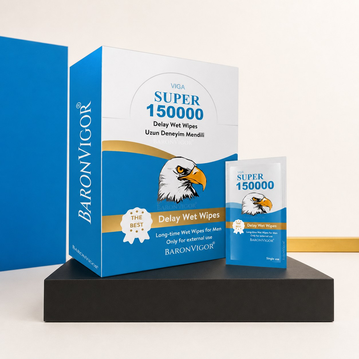 Baron Vigor Super 150000 Delay Wet Wipes