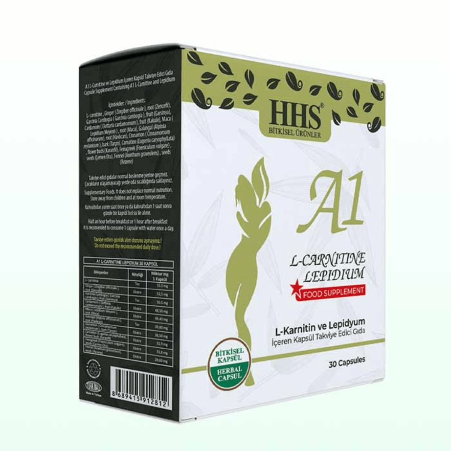 HHS A1 L-Carnitine & Lepidium Capsules product view