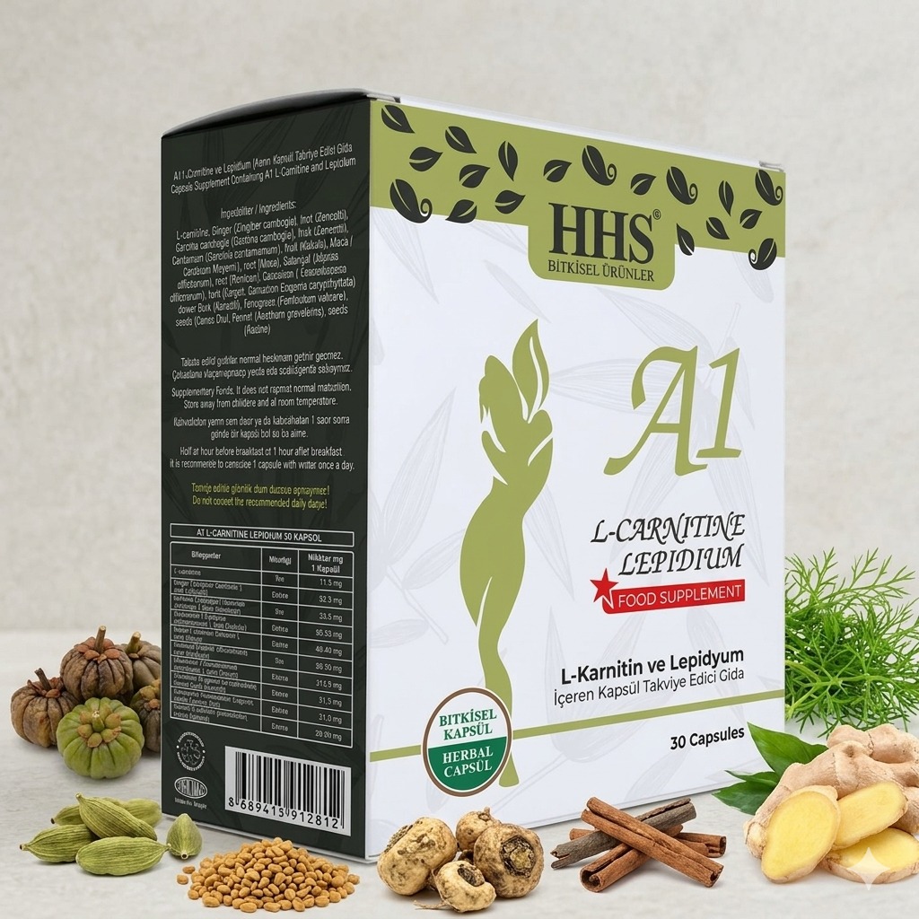 HHS A1 L-Carnitine & Lepidium Capsules product view